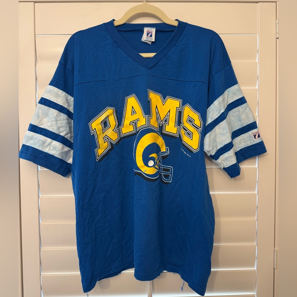 Vintage Logo 7 1995 Rams Jersey Shirt